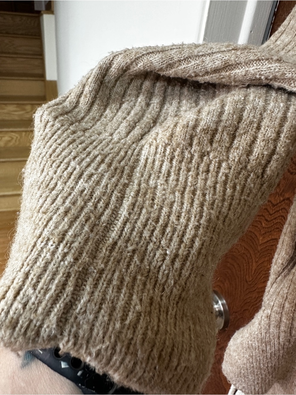 H&M Ribbed Knit Mock Neck Sweater - Picture 3 of 8